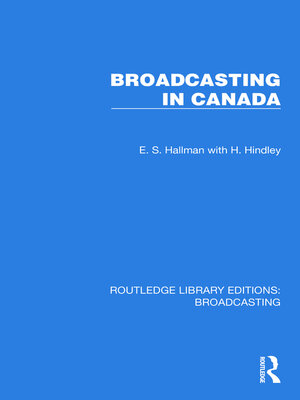 cover image of Broadcasting in Canada